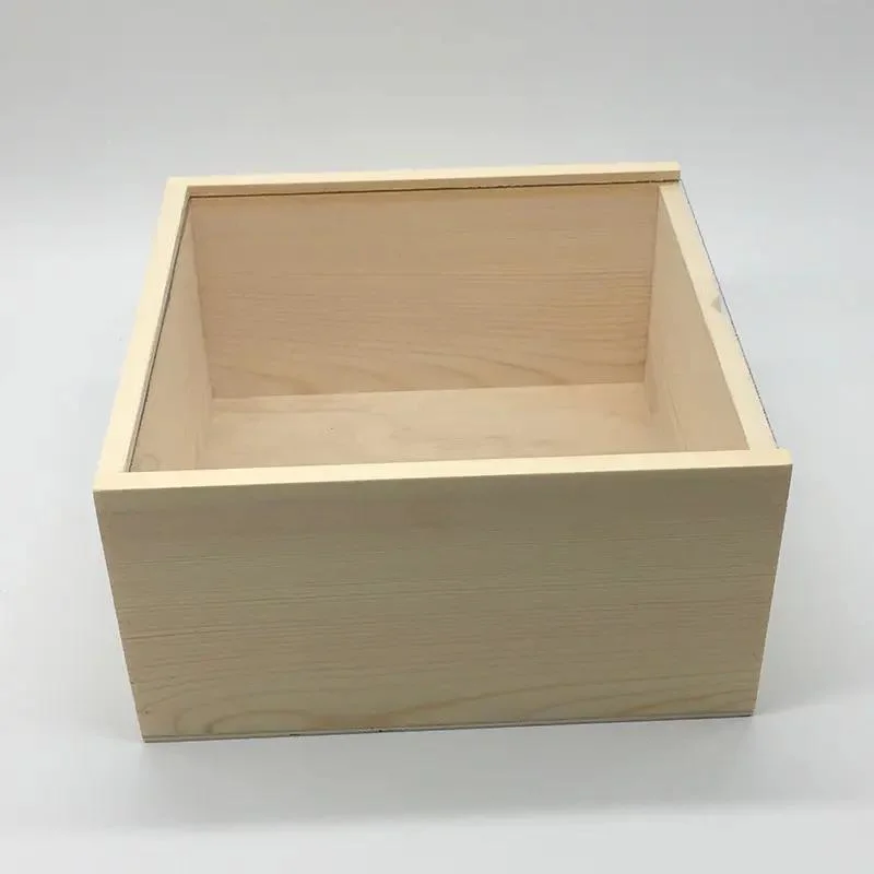 Small Gift Wooden Box Bottle Packaging Jewelry Boxes with Lock Tea Wood Storage Box