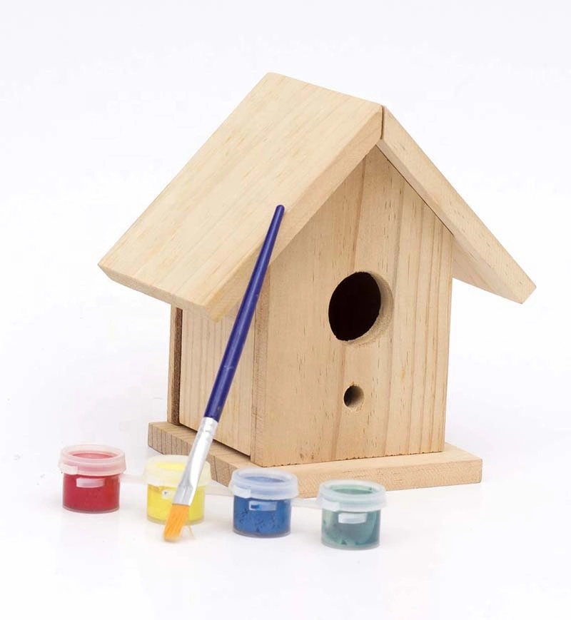 Hot Sales New Popular Painting Toys DIY Wooden Birdhouse