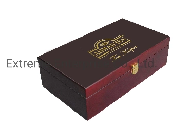 Beautifully Crafted Rich Mahogany Wooden Tea Display Chests Box, Felt Lined Hardwood Tea Storage and Gift Display Box, Tea Packaging Boxes with 8 Compartment