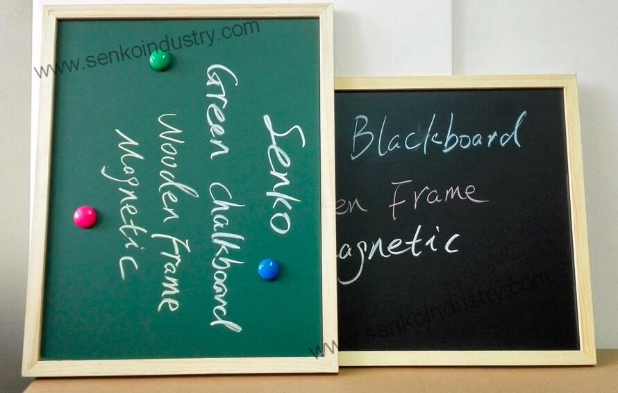 Wood Frame Green Blackboard for Home Memo 400X500mm