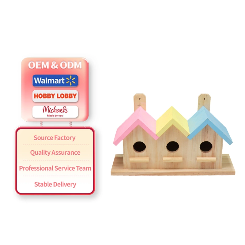 OEM ODM Outdoor Wooden Bird House