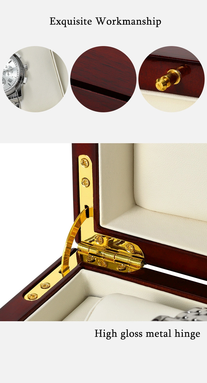 Luxury Custom Logo Storage Cases Display Wooden Veneer Watch Boxes Gift Packaging