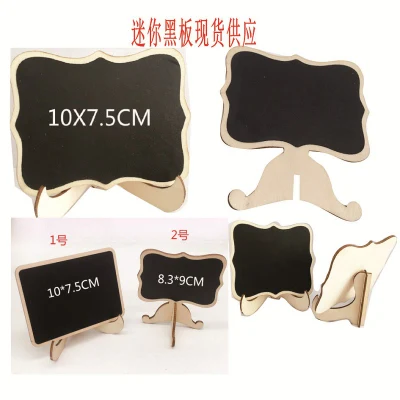 Meilun Art & Craft Mini Clip Petit tableau noir en bois pour décoration de table de mariage