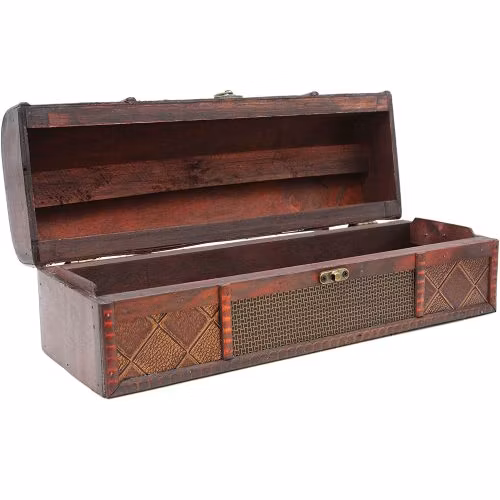 2023 Hot Sale personnalisé en cuir PU Boîte à vin en bois pour 1 bouteille