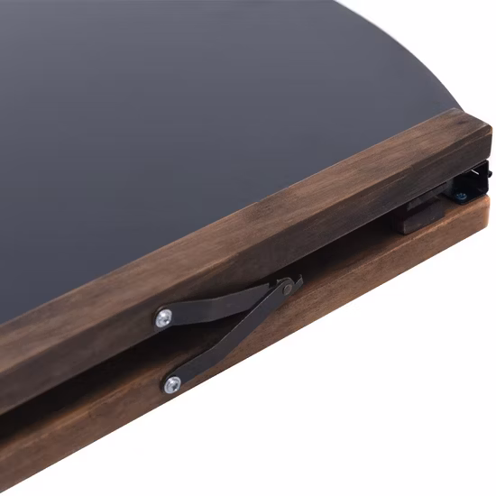 Tableau noir publicitaire de barre de tableau pliant en bois