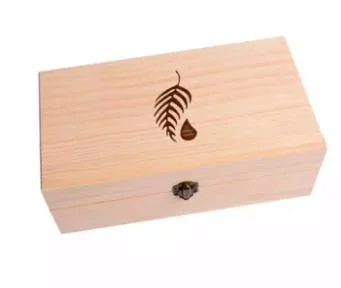 Boîte de rangement en bois massif pour huile essentielle de ménage portable