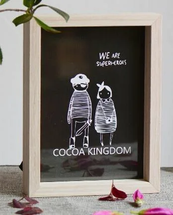 Mini tableau noir en bois à la mode moins cher pour fête de mariage